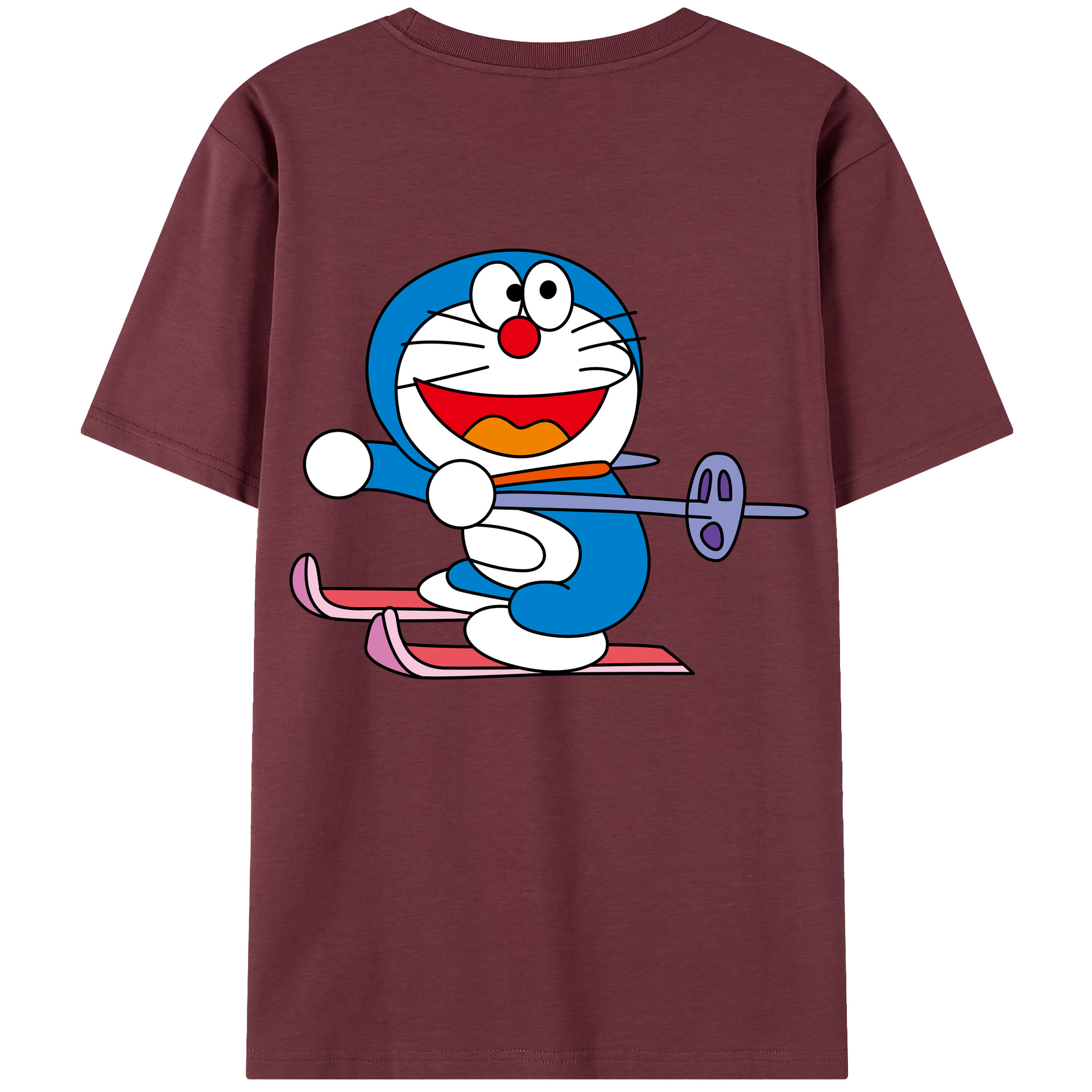 （画像用） ドラえもん Doraemon 綿100％半袖Tシャツ（背面プリント）